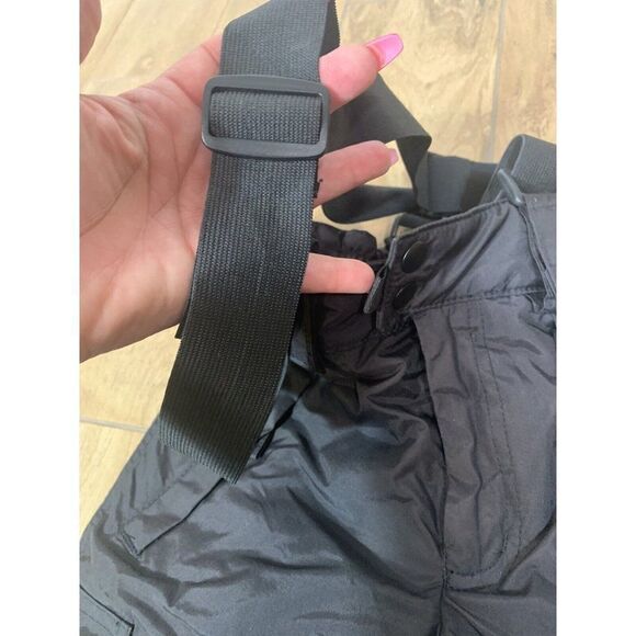 NEW Sport Essentials Kids 4 Unisex Black SNOW SKI PANTS SUSPENDERS Insulated NWT - Picture 5 of 9
